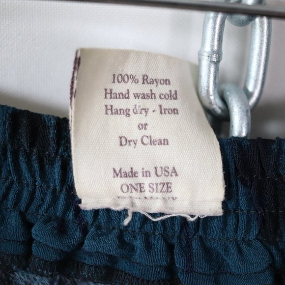 ❌SOLD❌salaam deep teal floral rayon maxi skirt S/M - Picture 6 of 6